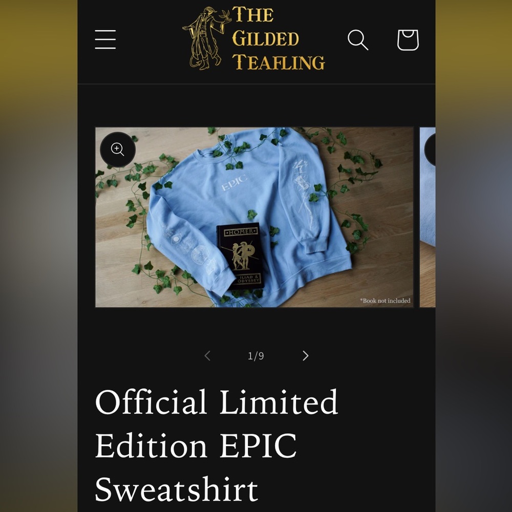 ISO EPIC the Musical sweatshirt, Small blue